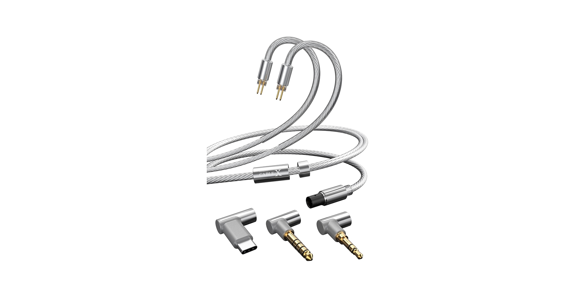 イヤホン TANCHJIM CABLE X 2PIN TANCHJIM CABLE X Litz Copper Alloy Silver-plated 0.78mm 2Pin